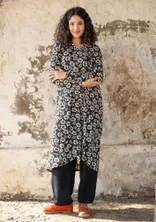 Jerseykleid „Hibiscus“ aus Lyocell/Elasthan - schwarz