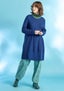 Pantalon  Stella  en jersey de coton biologique/élasthanne aigue-marine thumbnail
