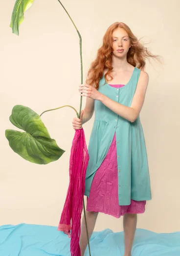 Robe "Lotus" en jersey de coton biologique - ruisseau de prairie