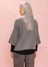 Gilet en coton biologique/laine avec teinture végétale (gris fer L)