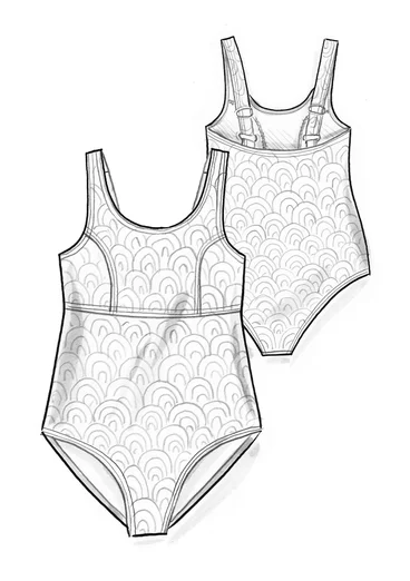 “Bow” polyamide/elastane swimsuit - black