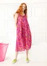 Robe "Bouquet" en coton biologique tissé (rose orchidée L)