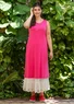 Robe unie en jersey de coton biologique/modal (phlox S)