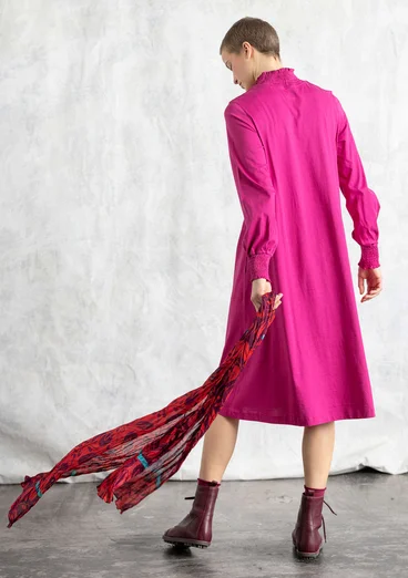 Jerseykleid aus Bio-Baumwolle - cerise
