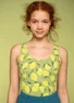 “Luisa” polyamide /elastane swimsuit (cicada L)