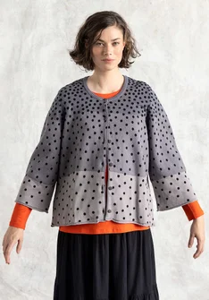 “Siv” recycled/organic cotton cardigan - black