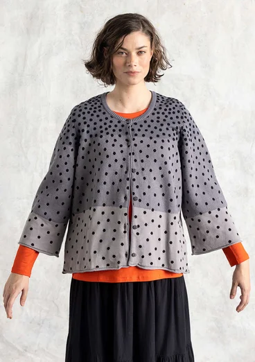 “Siv” recycled/organic cotton cardigan - black