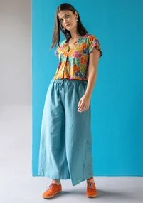 “Petite ” jersey top in organic cotton - dove grey