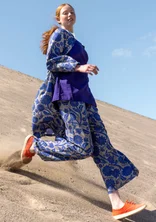 Pantalon tissé "Moonlight" en viscose/lin - lupin