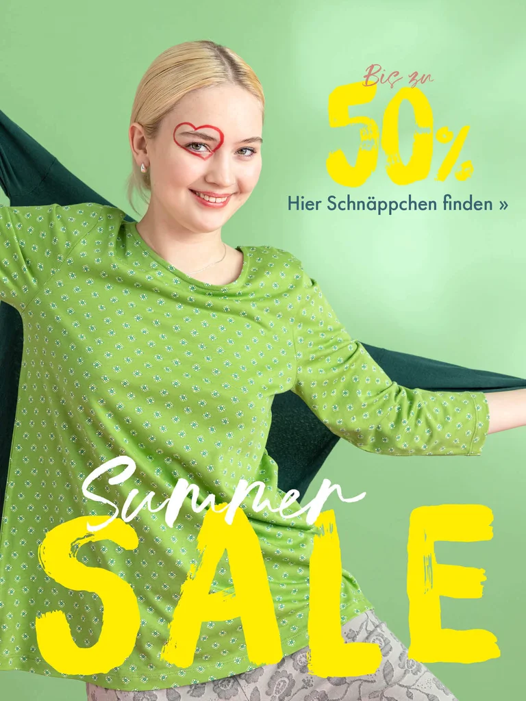 Eine Collage mit Bildern von Frauen in gemusterter und farbenfroher Mode von Gudrun Sjödén.