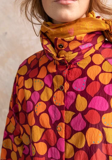 “Serafina” windcheater in recycled polyamide - parrot red