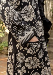 Strickjacke „Nectar“ aus Bio-Baumwolle - schwarz