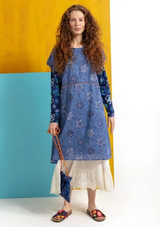 Kleid „Mallika“ aus Öko-Baumwolle - himmelblau