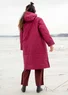 Manteau "Svalbard" en tissu matelassé en coton biologique tissé (pourpre M)