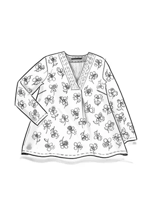 Blouse "Andes" en coton biologique - indigo foncé