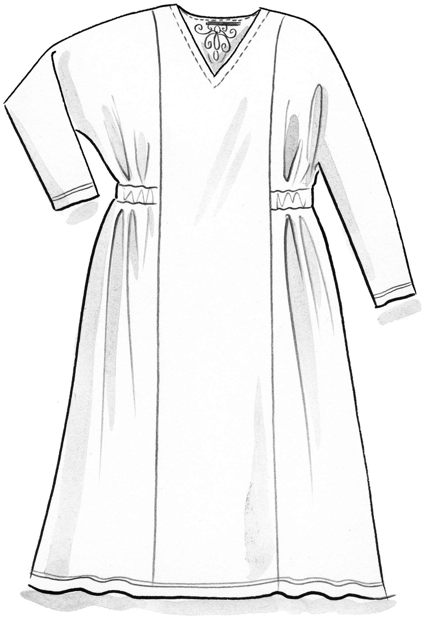 Robe en coton biologique/modal/élasthanne