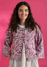 “Brisa” cardigan in recycled cotton - heather