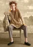 Pantalon "Indra" en coton biologique tissé (gris S)