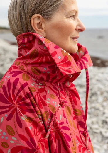 Manteau « Kaprifol » en coton biologique - corail