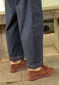 Webhose „Ines“ aus Bio-Baumwolle - dunkelindigo