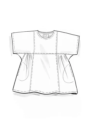 Webtunika „Reflexions“ aus Bio-Baumwolle - klarrot