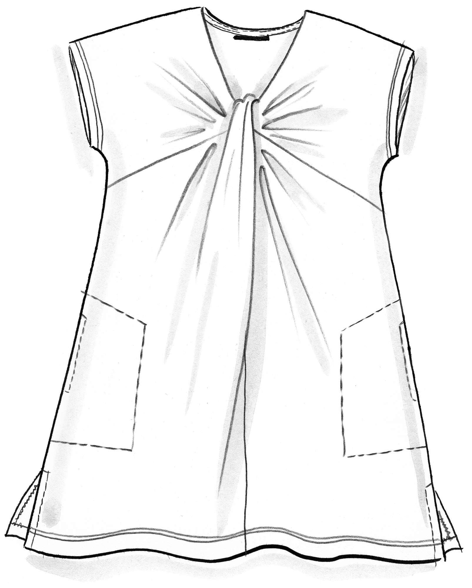  Akiko  modal/elastane jersey tunic