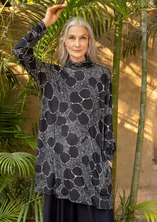 Tunique "Harriet" en jersey de lyocell/élasthanne - noir