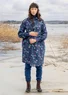 Robe "Borealis" en coton biologique tissé (indigo léger XS)