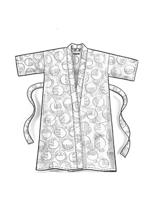 “Eclipse” organic cotton kimono - green sea glass