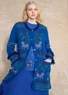Strickjacke „Fåle“ aus Lammwollmischung/Bio-Baumwolle (tiefblau L)
