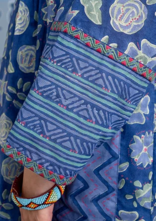 Blouse d’artiste « Amber » en coton biologique - lupin