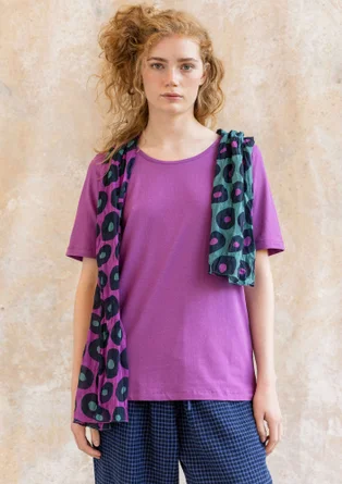 “Jane” T-shirt in organic cotton/spandex - mayflower