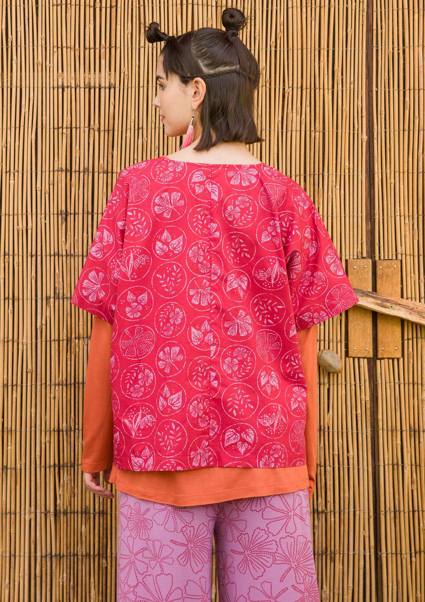  Kusama  organic/recycled cotton blouse cherry thumbnail
