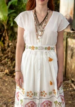 Belte «Cross» i økologisk bomull - halvbleket