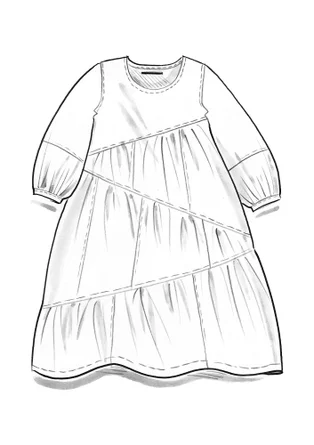 Webkleid „Patch work“ aus Bio-Baumwolle - masala