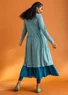 “Helga” jersey dress in lyocell/spandex (jade/patterned S)