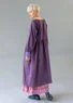 Geblümtes oder einfarbiges Kleid „Leah“ aus luftiger Bio-Baumwolle (gewitterlila L)