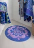 “Stars” bathmat in organic cotton (brilliant blue One Size)