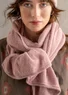 Alpaca blend knit scarf (pink lupin One Size)