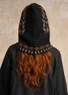 Strick-Balaklava „Tulipan“ aus Lammwollmischung/Bio-Baumwolle (schwarz Einheitsgröße)