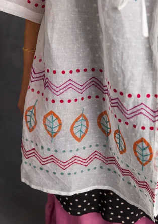 Kimono «Create» i bomull - ubleket