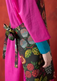 “Fruits” organic cotton apron - dark ash grey