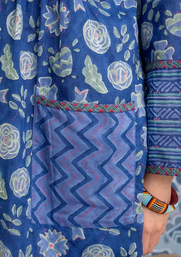 Artistblus "Amber" i ekologisk bomull - lupin