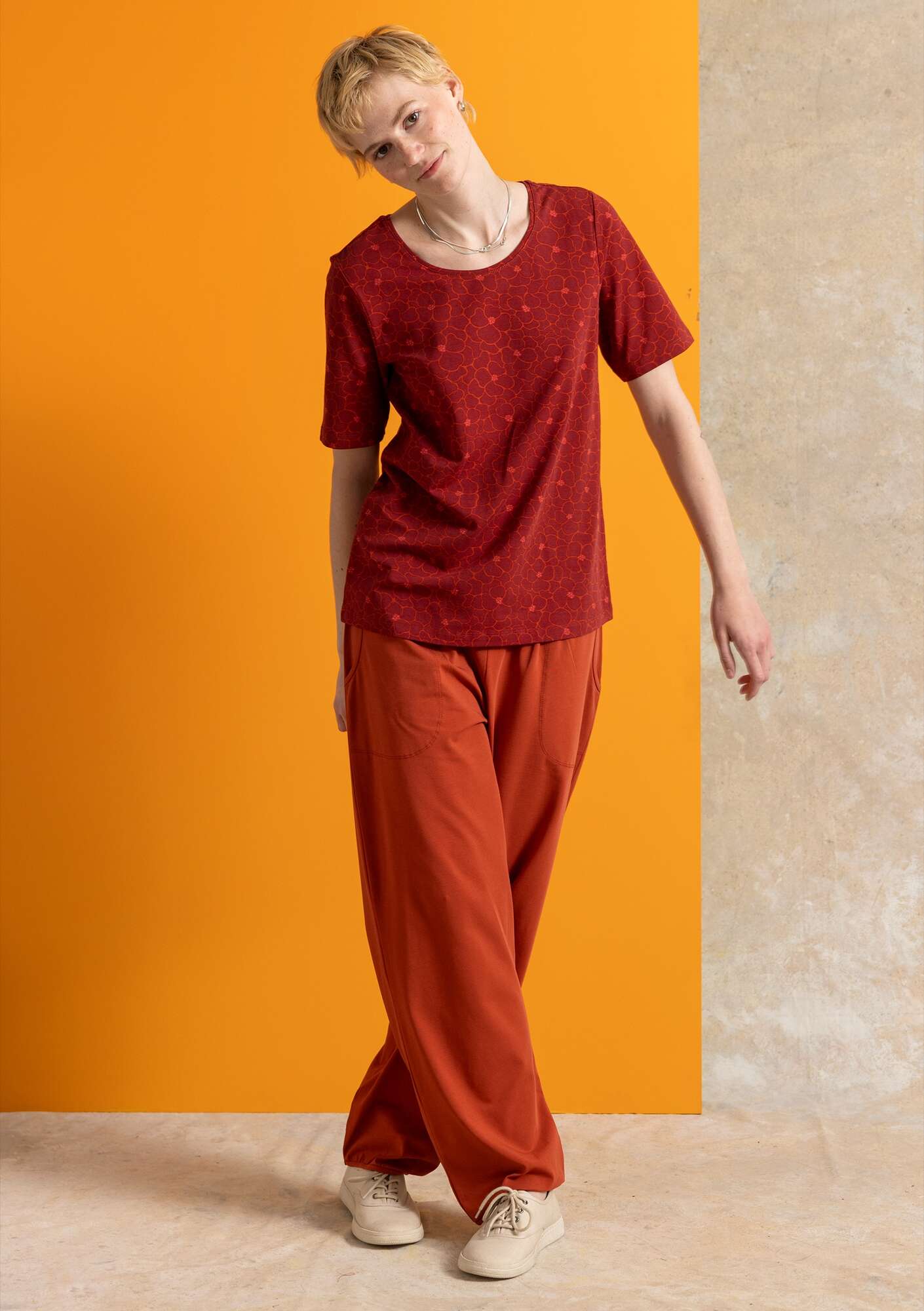 Jersey pants in organic cotton/spandex gudrunsjoden.com