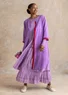 Woven linen dress (purple cosmos XS)