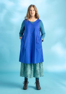 Woven dress brilliant blue