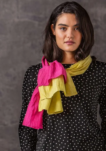 Cotton/silk shawl - dark hibiscus