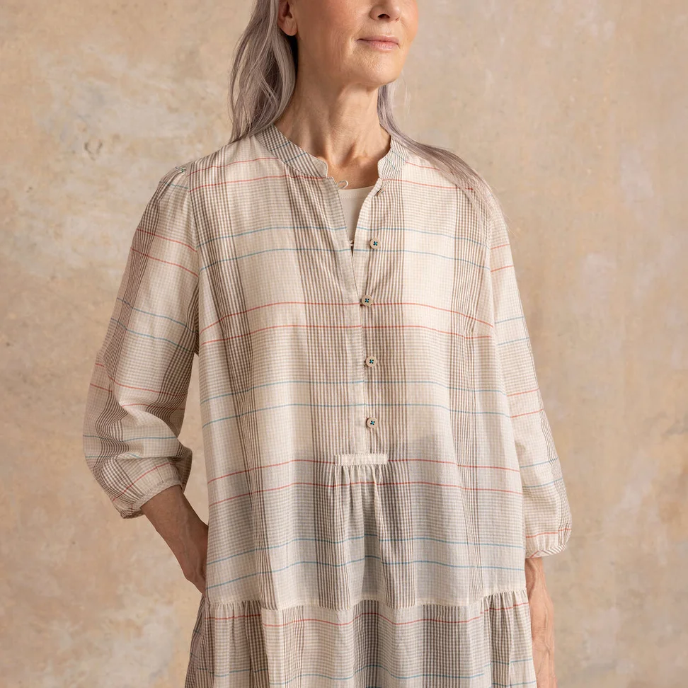 “Nora” woven organic cotton dress - natural