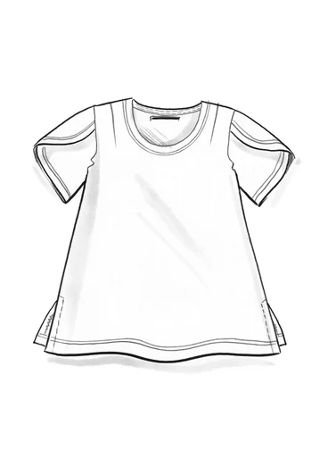 Top en coton biologique/modal - vert lagon