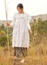 “Cumulus” woven-cotton dress (white XL)